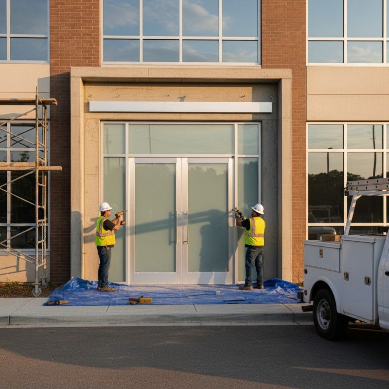 Business Door Installation detail