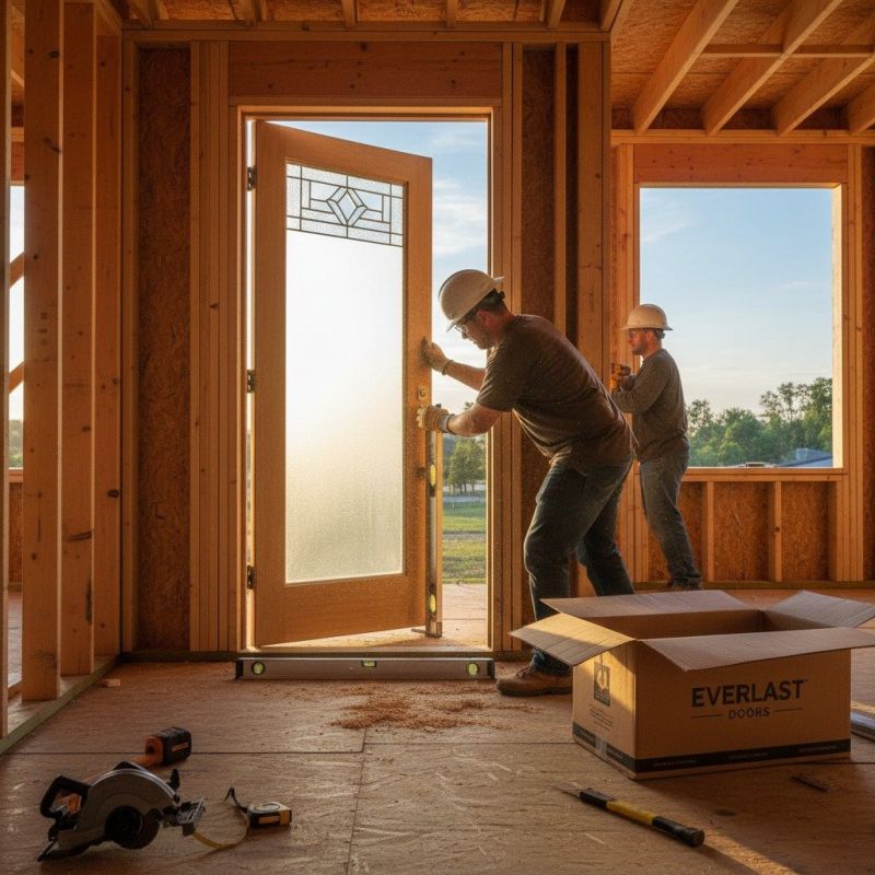 Oak Door Installation